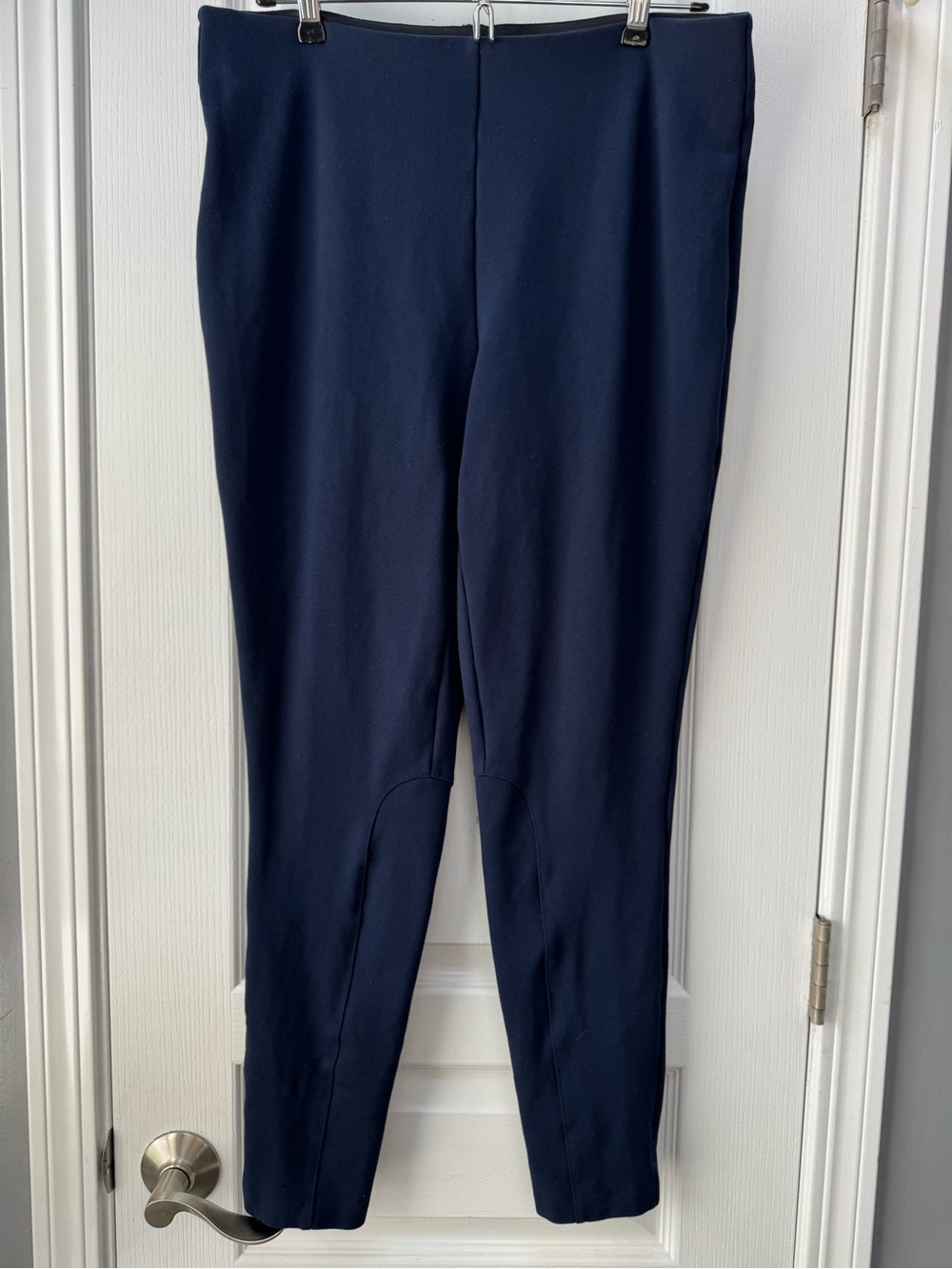 Lands' End Navy Slim Stretch Pull-on Trousers